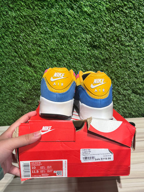 Nike Air Max 90 Multicolor Suede Sz 10M