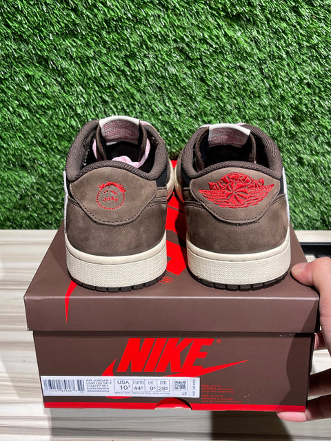 Jordan 1 Retro Low OG SP Travis Scott Mocha Sz 10.5