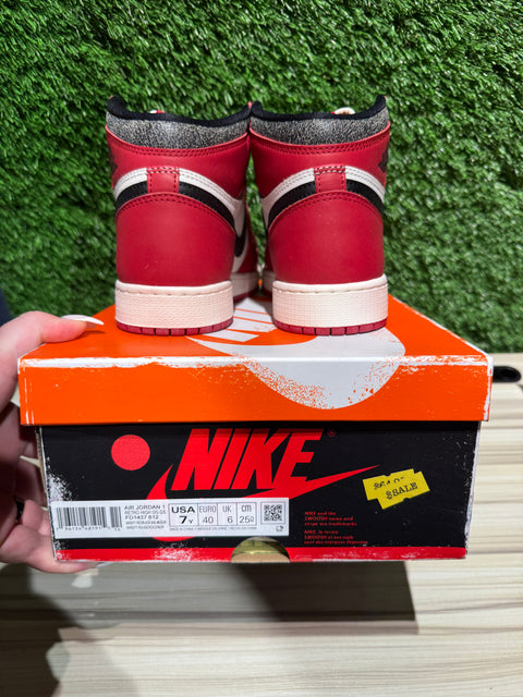 Jordan 1 Retro High OG Chicago Lost and Found (GS) Sz 7Y