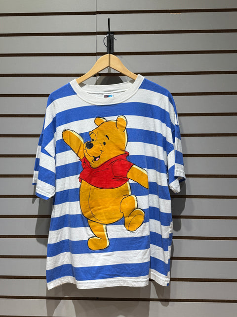 Vintage Disney Licensed Striped Winnie The Pooh Tee Sz XXL