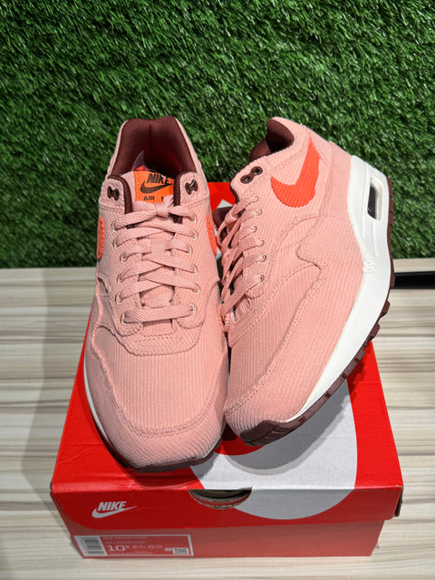 Nike Air Max 1 PRM Corduroy Coral Stardust Sz 10.5
