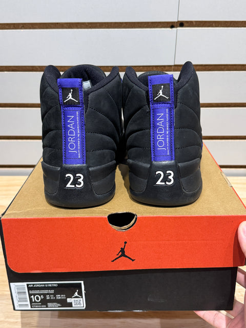 Jordan 12 Retro Black Dark Concord Sz 10.5