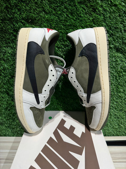 Jordan 1 Retro Low OG SP Travis Scott Medium Olive Sz 12.5