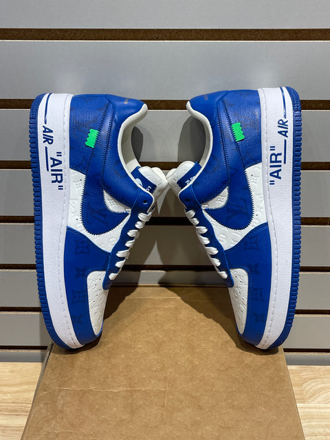 Louis Vuitton Nike Air Force 1 Low By Virgil Abloh White Royal Sz 9.5
