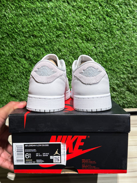 Jordan 1 Low OG Neutral Grey (2021) (GS) Sz 6.5Y