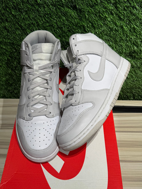 Nike Dunk High Retro White Vast Grey Sz 9.5