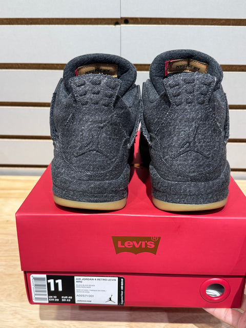 Jordan 4 Retro Levi's Black (Levi's Tag) Sz 11