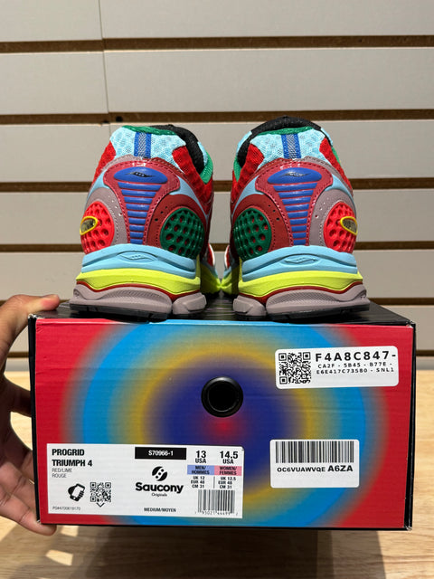 Saucony ProGrid Triumph 4 Jae Tips Flowers Grow Uptown Poison Ivy Sz 13