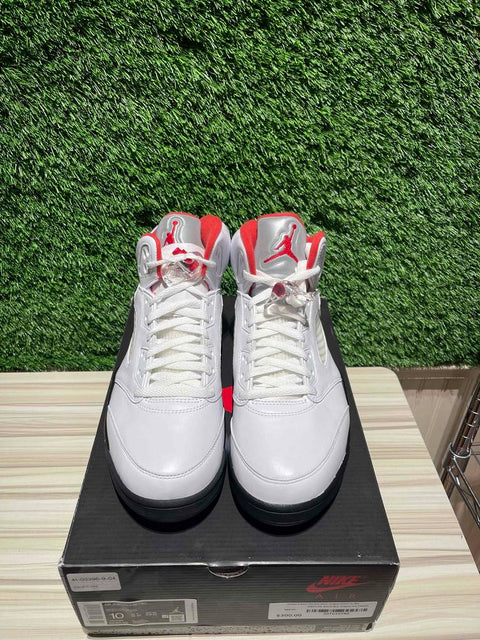 Jordan 5 Retro Fire Red Silver Tongue (2020) Sz 10M
