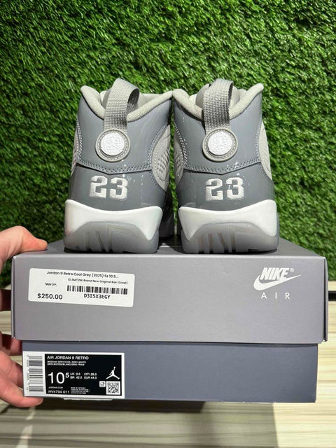 Jordan 9 Retro Cool Grey (2025) Sz 10.5M