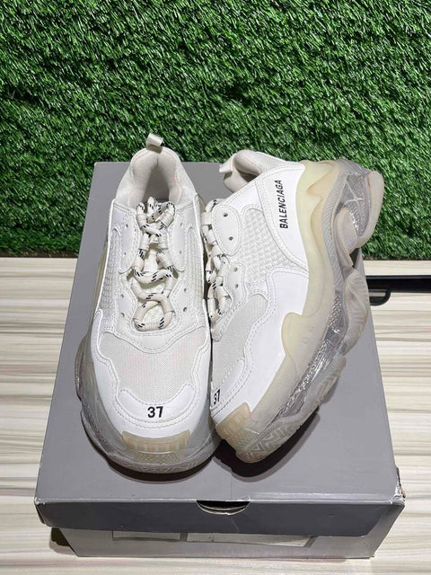 Balenciaga Triple S Clear Sole White (Women's) Sz 7M