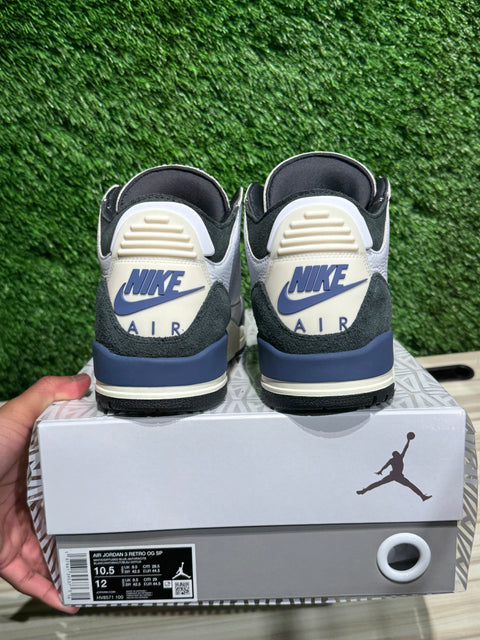 Jordan 3 Retro OG SP A Ma Maniére Diffused Blue Sz 10.5M