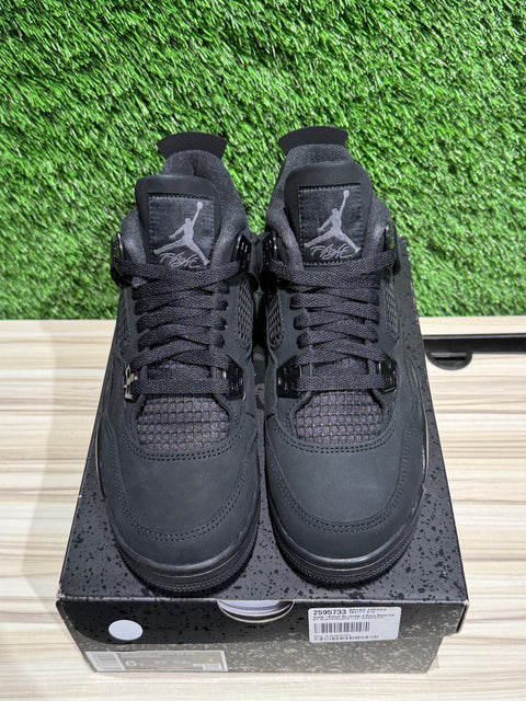Jordan 4 Retro Black Cat (2025) (GS) Sz 6Y