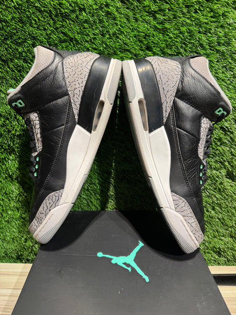 Jordan 3 Retro Green Glow Sz 11.5M