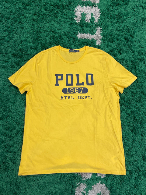 Polo Ralph Lauren Yellow T-Shirt Polo 1967 Athletic Department