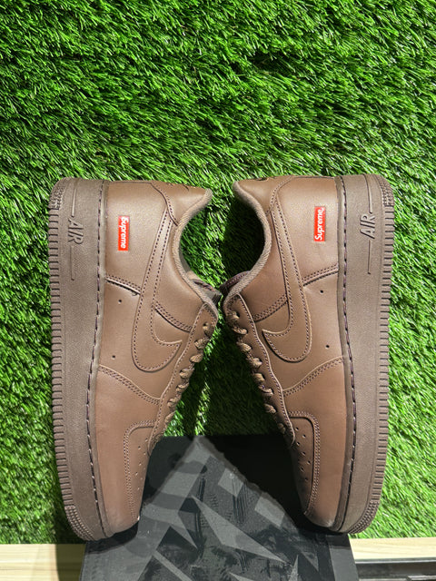 Nike Air Force 1 Low Supreme Baroque Brown Sz 7.5
