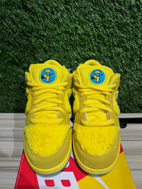 Nike SB Dunk Low Grateful Dead Bears Opti Yellow Sz 8