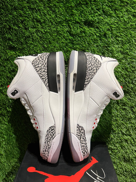 Jordan 3 Retro Free Throw Line White Cement Sz 10.5M.
