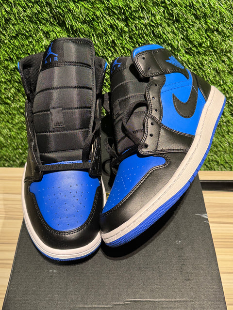 Jordan 1 Mid Black Royal Blue Sz 11