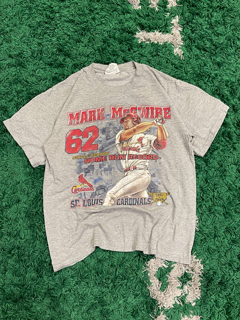 Vintage 1998 Mark McGwire Home Run King T-SHirt Lee Sport MLB USA Made