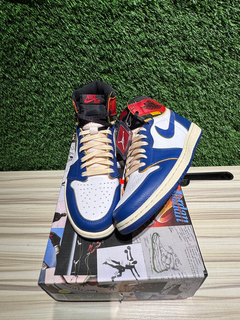 Jordan 1 Retro High Union Los Angeles Storm Blue Sz 10M,.,