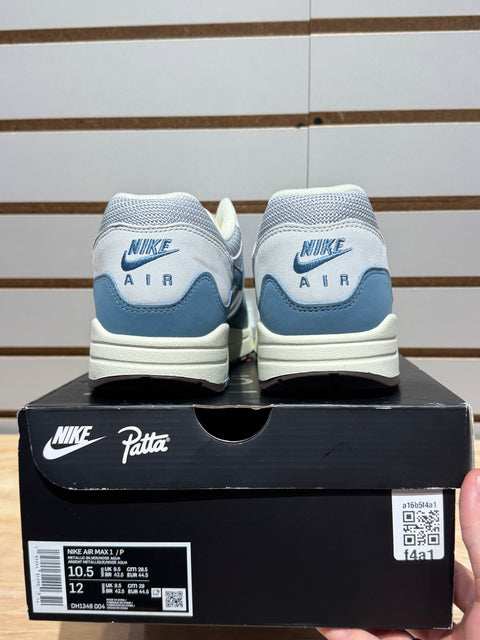 Nike Air Max 1 Patta Waves Noise Aqua (with Bracelet) Sz 10.5