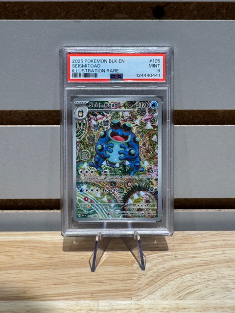 Pokémon Seismitoad - 105/086 - SV: Black Bolt (BLK) #105 PSA 9