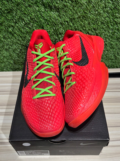 Nike Kobe 6 Protro Reverse Grinch Sz 10.5