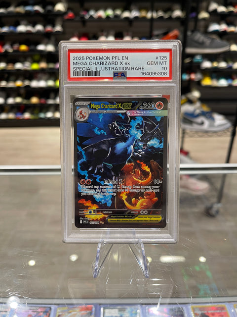 Pokémon Mega Charizard X ex Phantasmal Flames 125/094 SIR PSA 10 Gem Mint