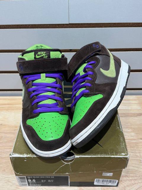 Nike SB Dunk Mid Donatello Sz 9.5