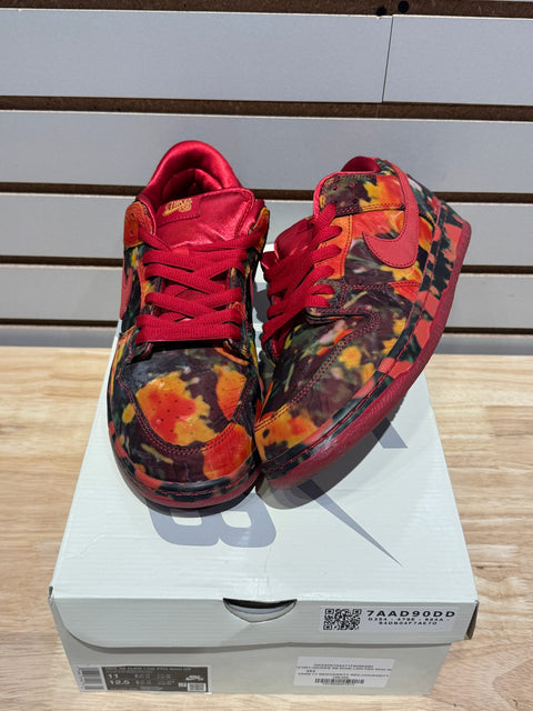 Nike SB Dunk Low The Wizard of Oz Poppy Field Sz 11