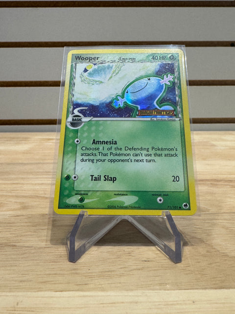 Wooper (Delta Species) - EX Pokemon Dragon Frontiers (DF) Stamped Promo