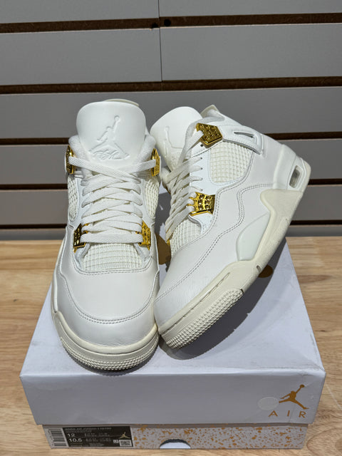 Jordan 4 Retro Metallic Gold (Women's) Sz 10.5