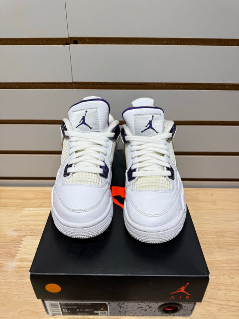 Jordan 4 Retro Metallic Purple (GS) Sz 5Y)