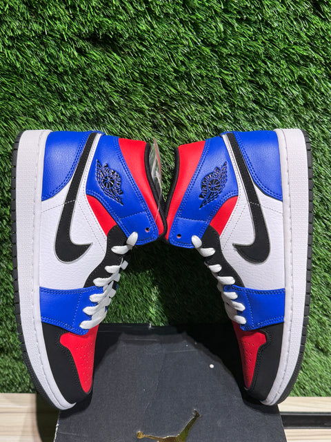 Jordan 1 Mid Top 3 Sz 8M