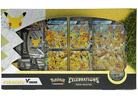 Pokémon TCG 25th Anniversary Celebrations Pikachu V Union Special Collection Box