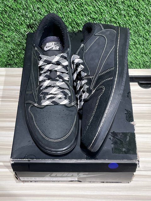 Jordan 1 Retro Low OG SP Travis Scott Black Phantom Sz 11M