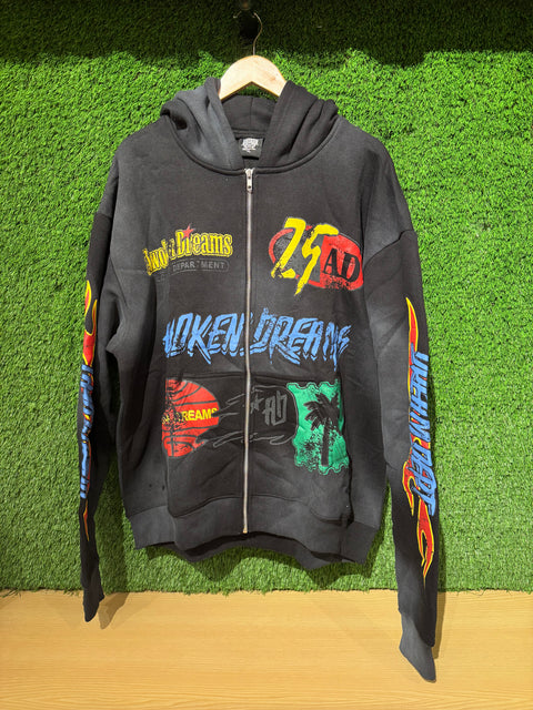 Black Awoken Dreams Hooded Full Zip