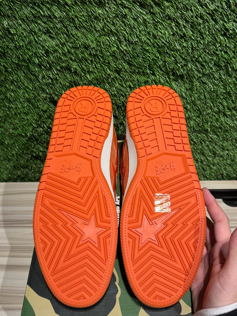 A Bathing Ape Bape SK8 Sta Orange Brown