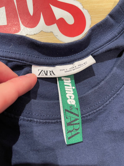 Vintage Prince Navy Pocket Patch Tee Sz L