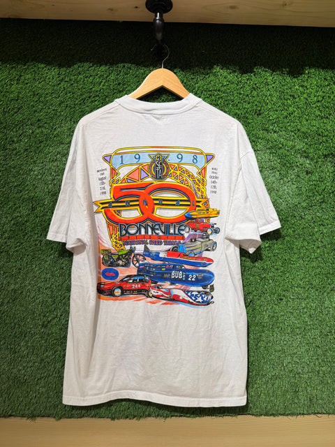 VTG 1998 Bonneville National Speed Trials Nascar Tee Sz XL