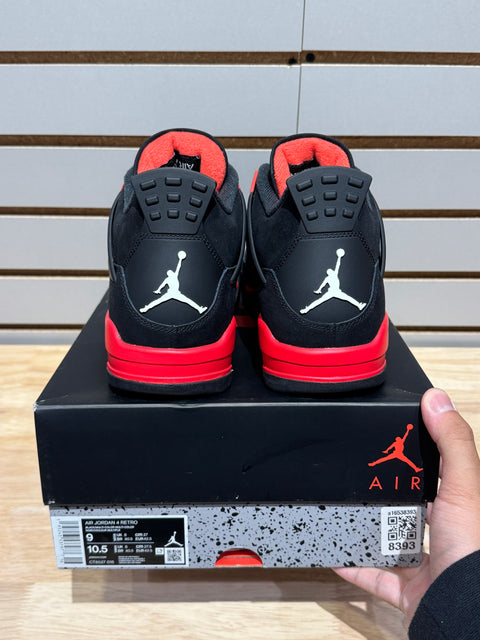 Jordan 4 Retro Red Thunder Sz 9