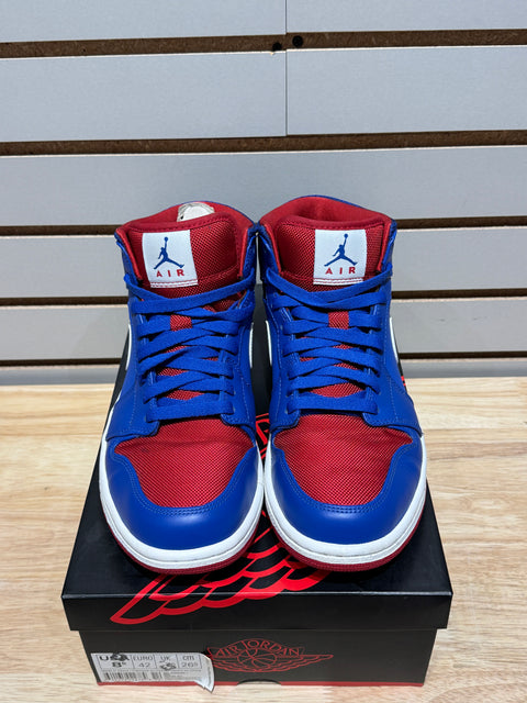 Jordan 1 Mid Detroit Pistons Sz 8.5