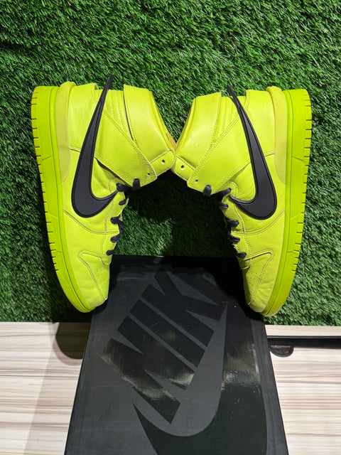Nike Dunk High AMBUSH Flash Lime Sz 11M