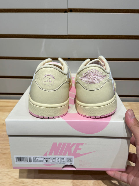 Jordan 1 Retro Low OG SP Travis Scott Shy Pink Sz 10