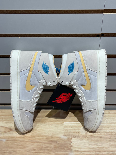 Jordan 1 Zoom CMFT 2 Orewood Brown Bright Citrus Sail Sz 10