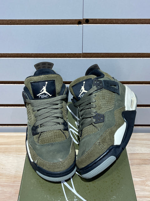 Jordan 4 Retro SE Craft Medium Olive (GS) Sz 4.5Y