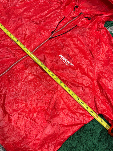 GV Gallery Raspberry Hills 400 Series Red Trash Bag Jacket Sz XL