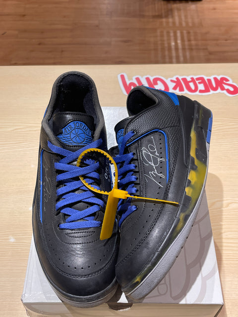 Jordan 2 Retro Low SP Off-White Black Blue SZ 11