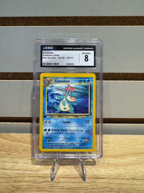 Croconaw Pokémon (2000) Neo Genesis - 1st Ed. - 32/111 CGC NM/MINT 8